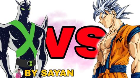 Alien X vs Goku: The Ultimate Battle of Strength and Power.